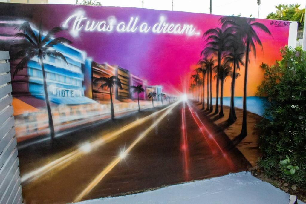Cozy & Colorful Miami Art Canvas W/Hottub & Murals Екстер'єр фото