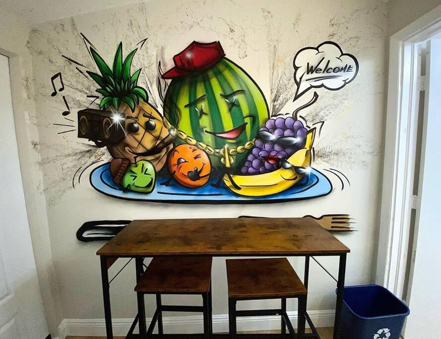 Cozy & Colorful Miami Art Canvas W/Hottub & Murals Екстер'єр фото